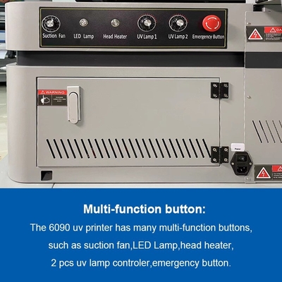 UV 6090 A1 LEDフラットベッドプリンター グラスボトル タイル ペンを 木製箱を印刷する